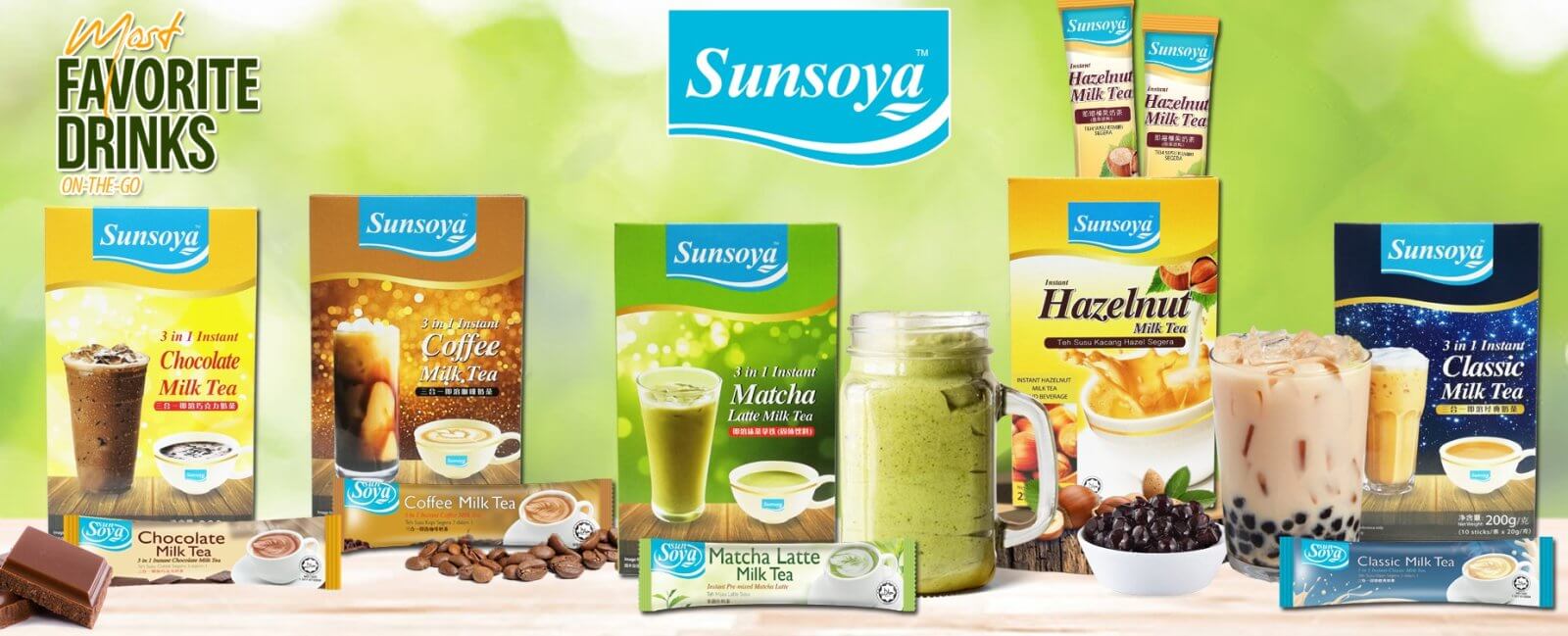 Sunsoya Milk tea Background