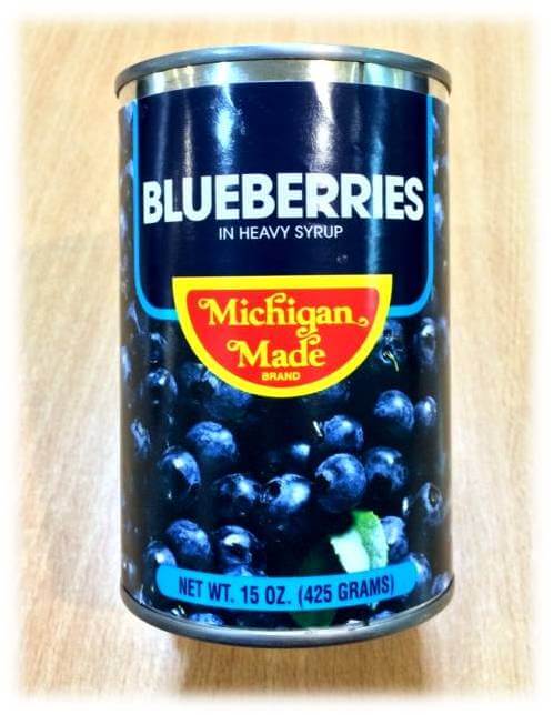 Michigan Blueberries in Heavy Syrup